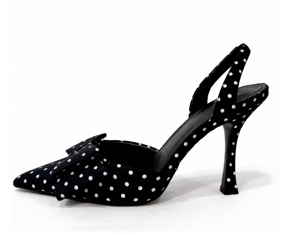 Zapatilla Irene Lunares Negro