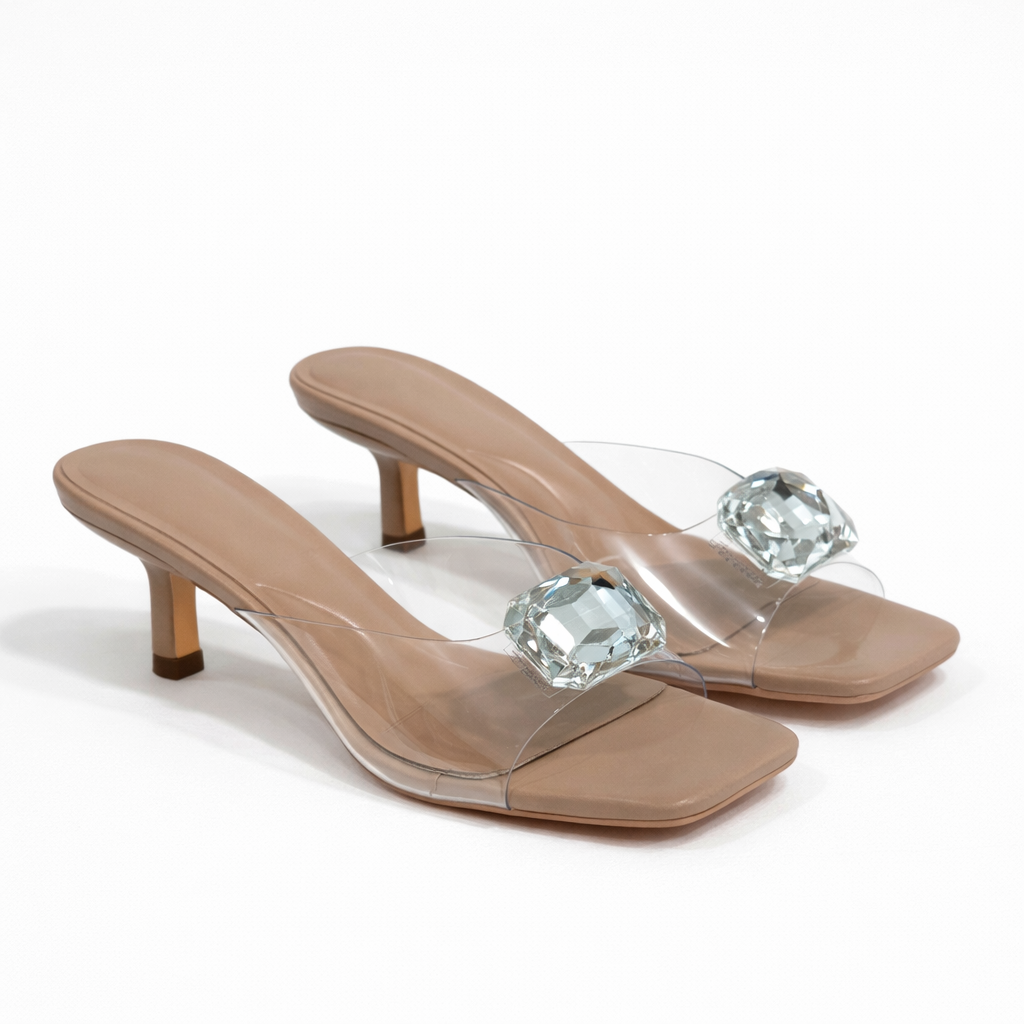 Zapatilla Clarisa Clear Nude