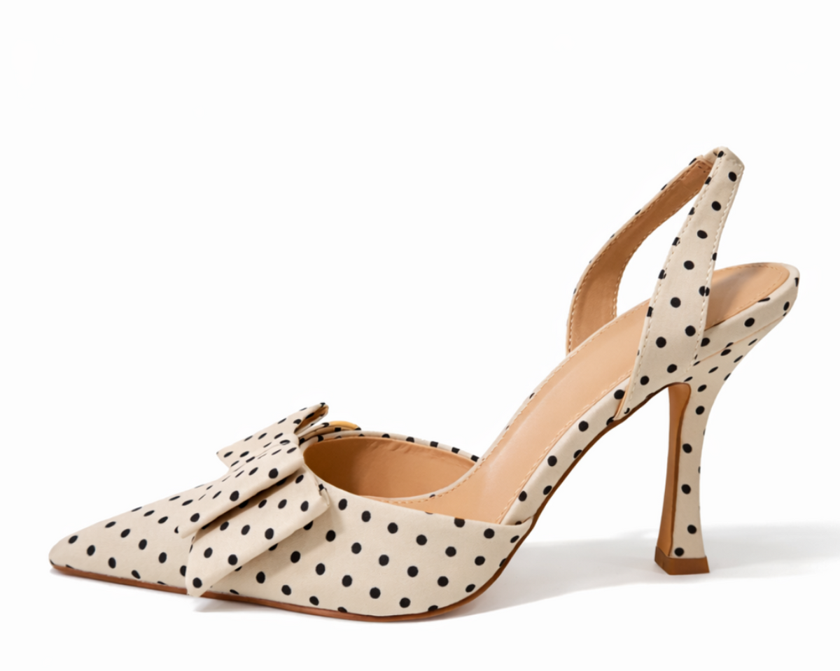 Zapatilla Irene Lunares ivory
