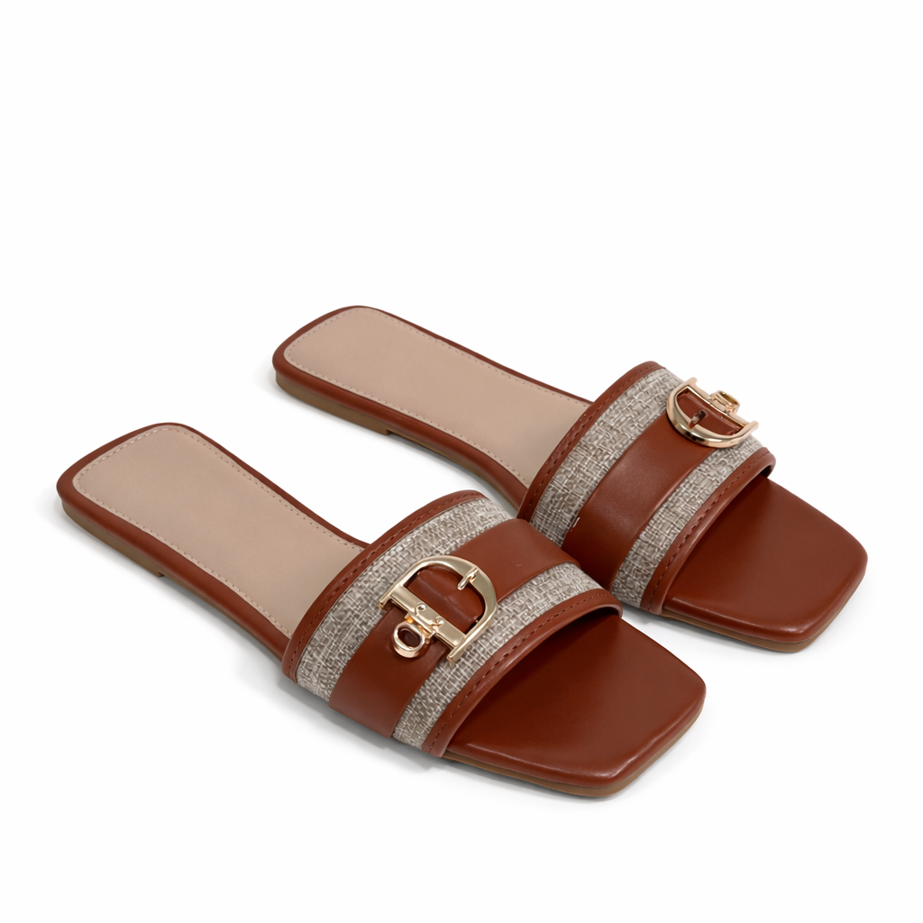 Sandalia Laura Camel