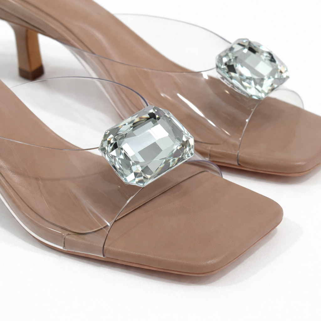 Zapatilla Clarisa Clear Nude