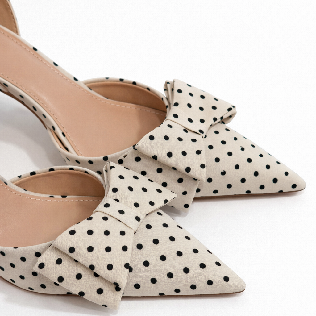Zapatilla Irene Lunares ivory