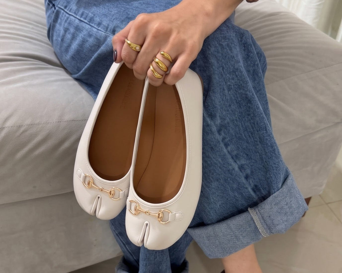 Flats Tabis Noa crema