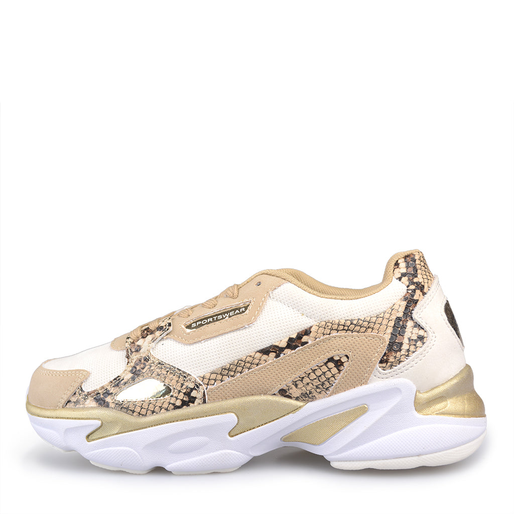 Tenis Arabela Dorado