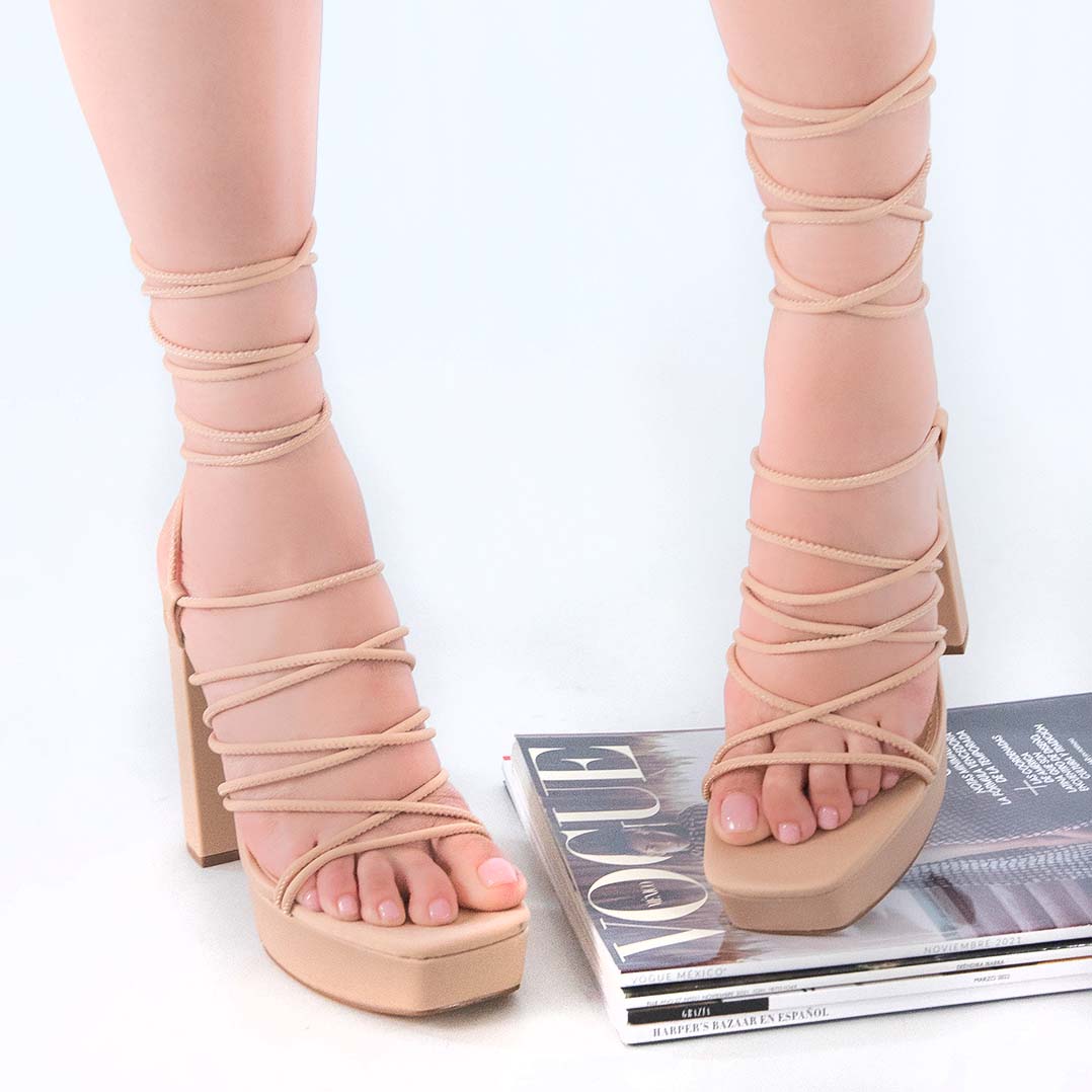 Plataforma Velvet Nude