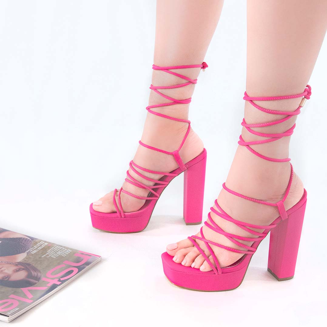 Plataforma Velvet Fucsia