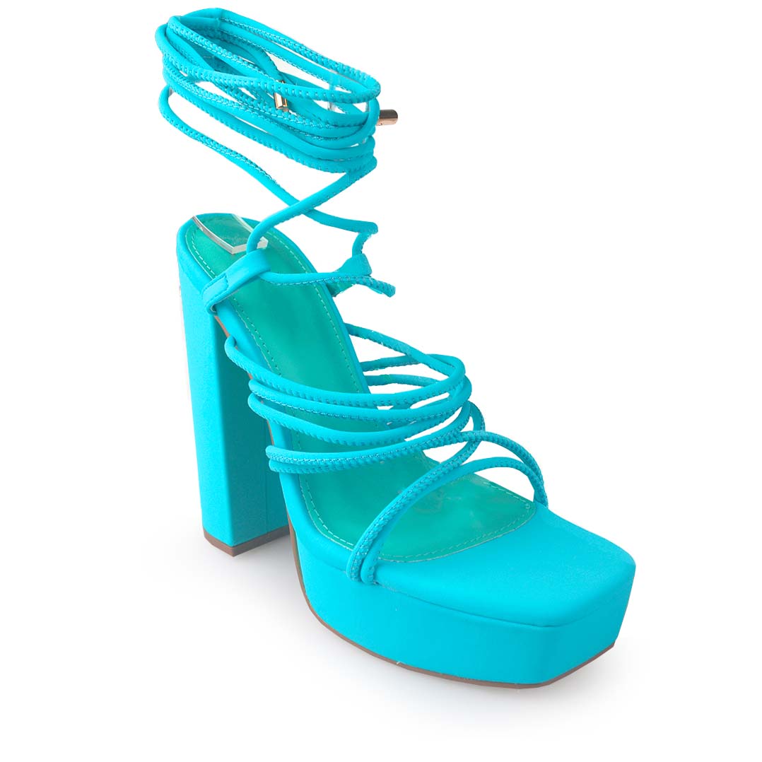 Plataforma Velvet Azul
